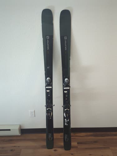 Unisex 2022 Salomon 176 cm All Mountain Stance 90 Skis With Bindings Max Din 12 (Used)