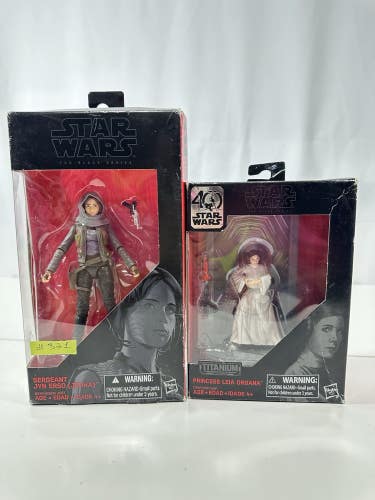 #331 Star Wars The Black Series SET (2) jun Erso, Princess Leia