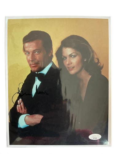 Roger Moore Autographed Signed 8x10 Photo James Bond 007 Moonraker JSA COA