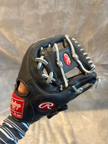 Black Adult Rawlngs Gold Glove Elite RH Infield Baseball Glove 11.5" (Used)