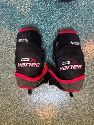 Junior Small Bauer X100 Elbow Pads (Used)