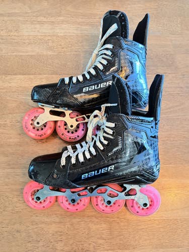Bauer Supreme Mach with Rinkster Sniper Hi-Lo - Inline Hockey Skates