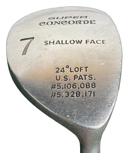 Nickent Super Concorde Shallow Face 7 Wood 24* RH Regular Graphite 41" New Grip