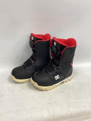 Used DC Shoes YOUTH SCOUT Boys Snowboard Boots Black Junior 02 11851-S000054176