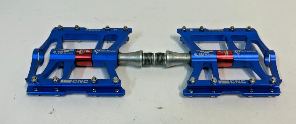 RockBros Asuka 4.10 Blue Anodized Aluminum CNC Sealed Bearing Platform Pedals