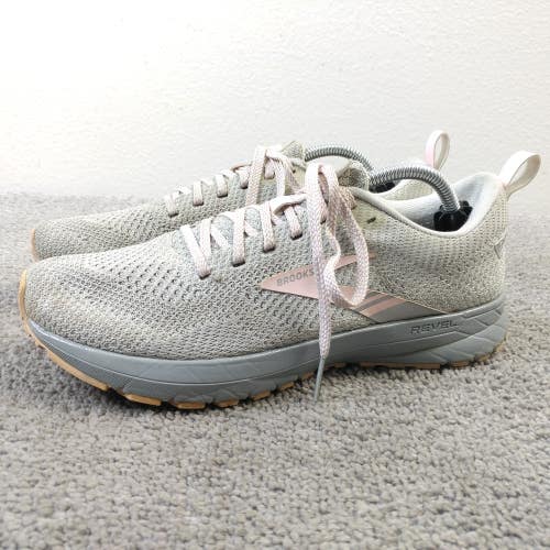 Brooks Revel 5 Womens Size 7.5 Running Shoes Gray Pink Sneakers 1203611B039