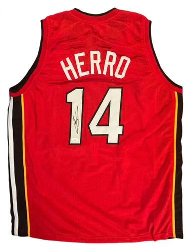 Tyler Herro Autographed Signed Red Heat Jersey #14 JSA COA