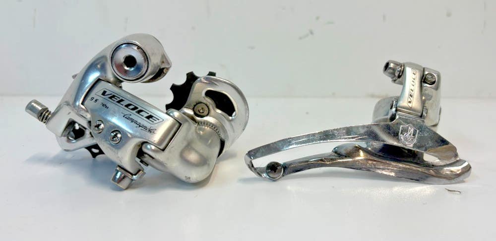 Campagnolo Veloce Short Cage Rear & Bottom Pull Front 2x9 Speed Derailleurs