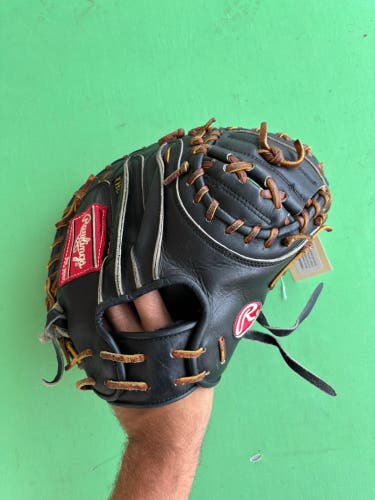 Black Rawlings Heart of the Hide PROJP20BT RH Catcher's Baseball Glove 32.5"