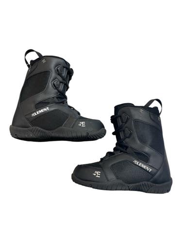 Used 5TH ELEMENT Boys Snowboard Boots Black Junior 05 11873-S000245670