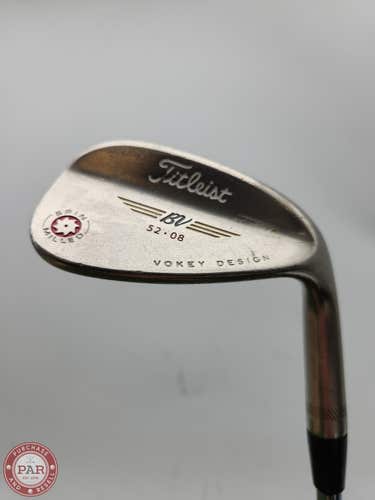 2009 TITLEIST VOKEY SPIN MILLED BLACK NICKEL WEDGE 52*/08 WEDGEFLEX VOKEY STOCK