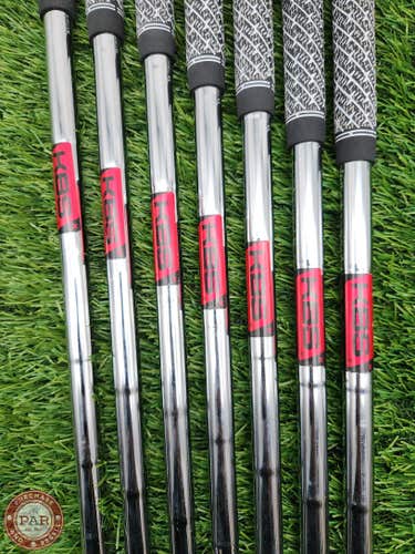 KBS TOUR 130 IRON SHAFT SET EXTRA STIFF 130G .355 TIP VERYGOOD
