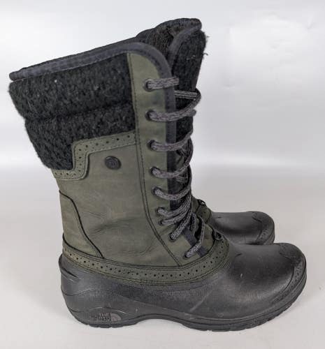 The North Face Women's Sz 9 Shellista II Waterproof Primaloft Winter Boots Black