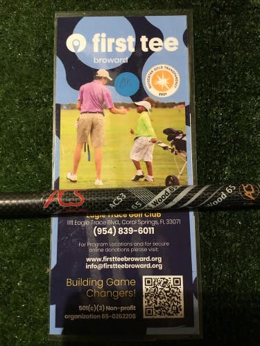 ACS ASC3 Regular Flex 65 Wood Driver Graphite Shaft W/ Adapter 43.5 Inches