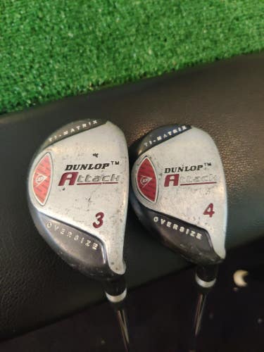 Dunlop Attack 3-4 Hybrids Set Regular Steel Shafts