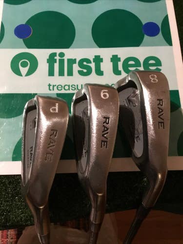 Square Two Rave Oversize Irons Set 8-9-PW Seniors Graphite Shafts