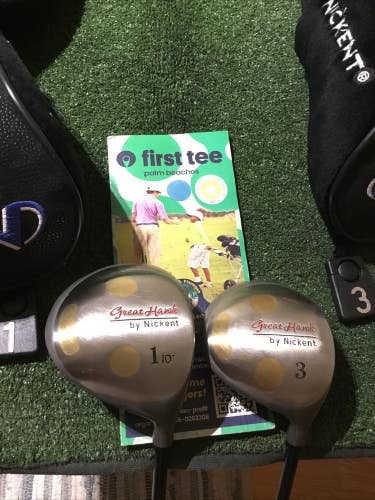Nickent Great Hawk Driver and 3 Woods Set Regular & Stiff Graphite (Read)