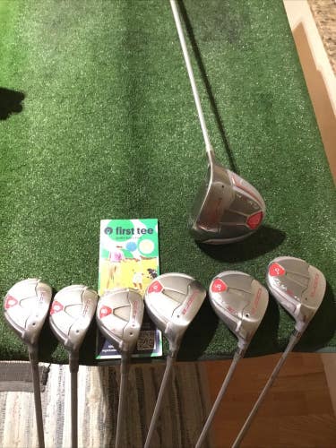 Cobra Ladies Fly-Z-XL  Driver 3-5-7 Woods & 4,5,6 Hybrids Set Graphite Shafts