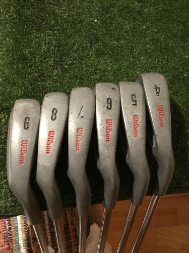 Wilson HT 1000 Flow Weight Irons Set 4-9 Stiff Steel Shafts