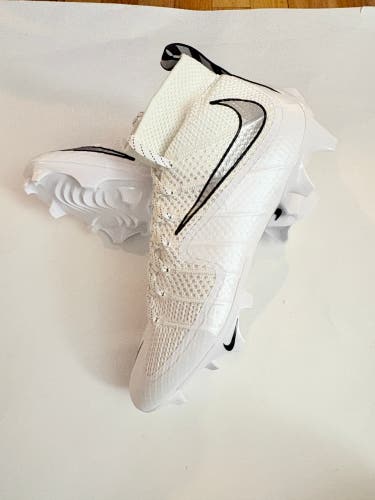 Nike Air Vapor Edge 360 Untouchable Football Cleat White Men Sz 10 FQ0235-102