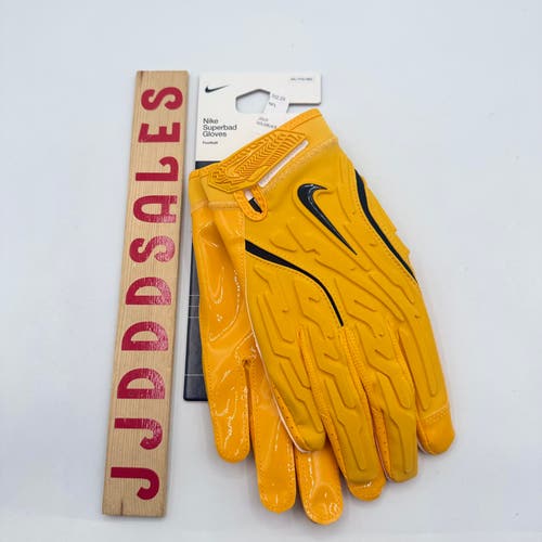Nike Superbad 7.0 NFL Steelers Yellow Black Football Gloves HF0311-702 Size 2XL
New With Tags
