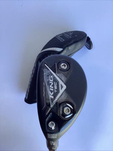 Cobra King Tec 2025 Left Handed 3 Hybrid 19* HZRDUS 6.5 X Stiff Graphite Shaft
