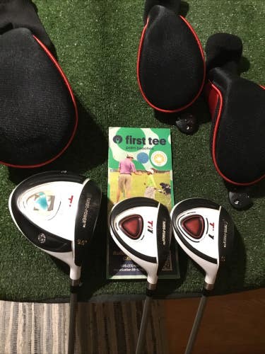 Turbo Power Ti11 Woods Set Driver 3-5 Woods Regular Paragon Graphite Shafts