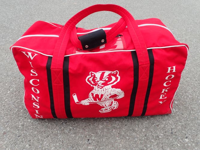 Wisconsin Badgers JRZ Pro Stock Hockey Player Equipment Travel Bag