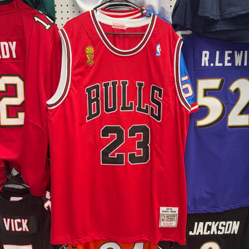 Chicago Bulls Michael Jordan #23 Throwback NBA Jersey Red XXXXL Men's Jersey (New)