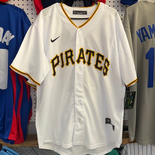 Pittsburgh Pirates Roberto Clemente #21 White Throwback MLB Jersey Large Men's Jersey (New)