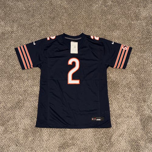 Chicago Bears D.J Moore #2 NFL Jersey Blue XL Kids Unisex Jersey (New)