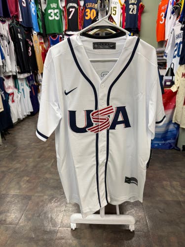 USA Baseball MLB Jersey Kershaw #22 White Medium Men's Jersey (New)