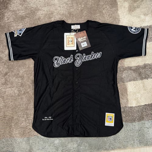 Custom Jersey Black Yankees Baseball Derek Jeter #2 Black XXL Men's Jersey (New)