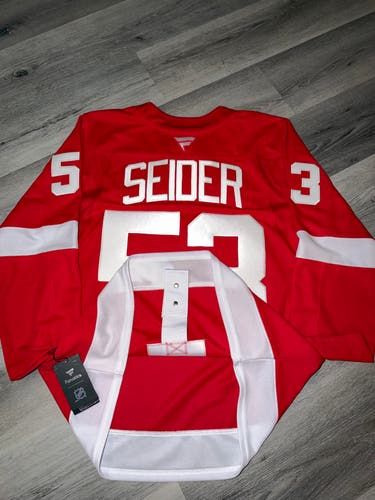 Moritz Seider Detroit Red Wings Fanatics Premium Jersey - 46