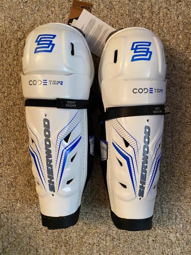 Senior Sher-Wood Code TMP2 15" Shin Pads (New)