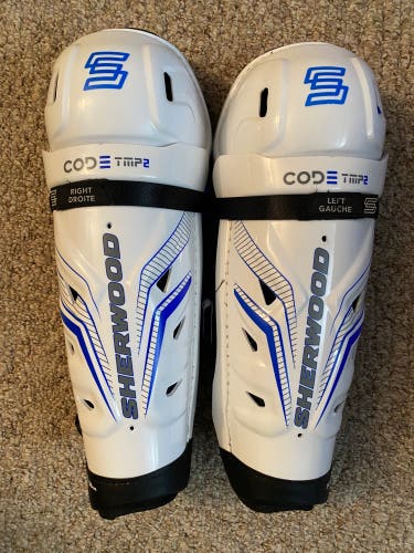 Senior Sher-Wood Code TMP2 14" Shin Pads (New)
