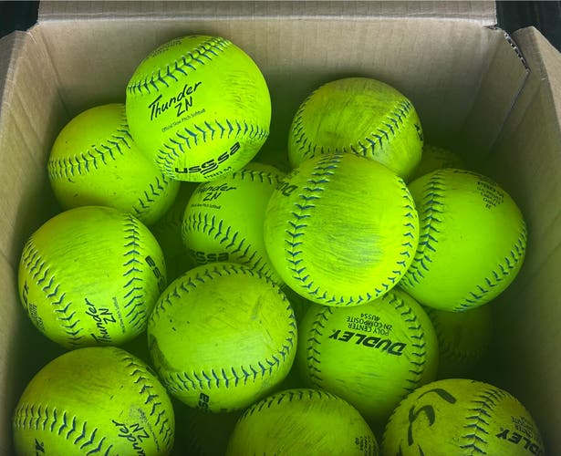 DUDLEY THUNDER ZN PRO-M USSSA 12" SLOWPITCH SOFTBALLS