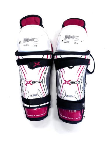 Used Bauer VAPOR Senior Shin Guards White 13" 11860-S000317360