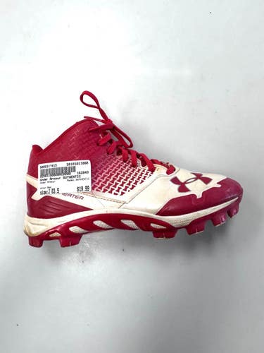 Used Under Armour AUTHENTIC BB/SB Cleats Red Junior 03.5 11860-S000317415