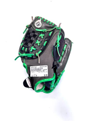 Used Franklin FASTPITCH PRO RH Throw Fastpitch Gloves Green 11" 11860-S000317385