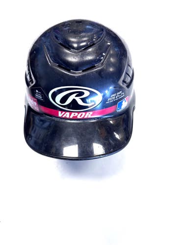 Used Rawlings 6 1/2 - 7 1/8 Batting Helmet No Mask Black One Size 11860-S000317377