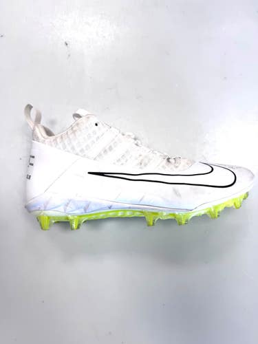 Used Nike LAX Cleats Mens White Senior 10.5 11860-S000317373