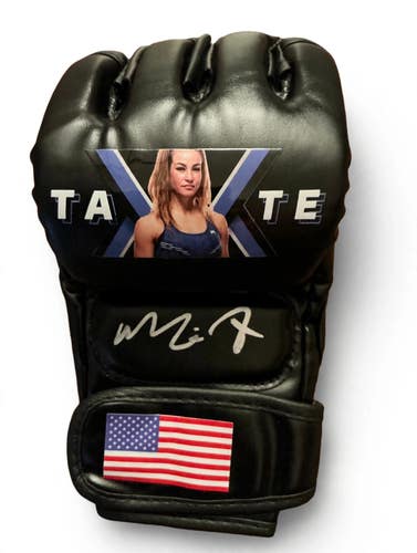 Miesha Tate Autographed Signed Custom MMA Glove Silver Signature Pristine COA