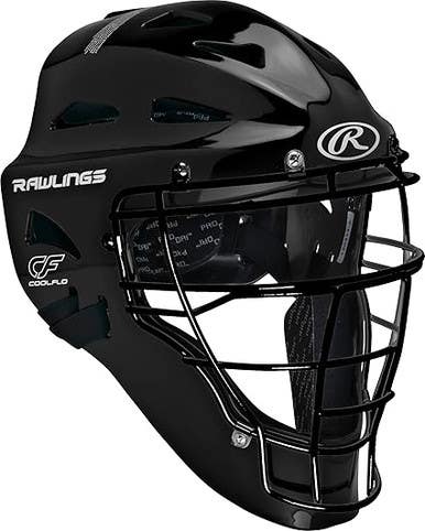 New Players Yth Catcher Helmet 11735-rawchplyblk