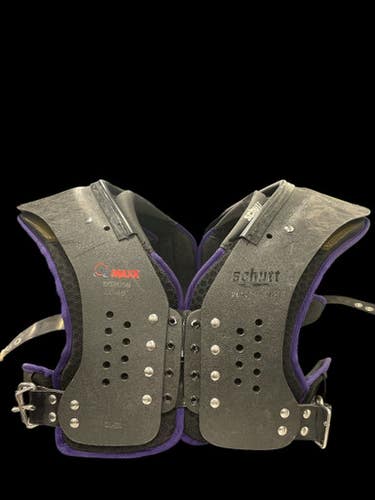 Used Schutt Youth Maxx Fb Shoulder Pads Black Xl 11735-s000333356