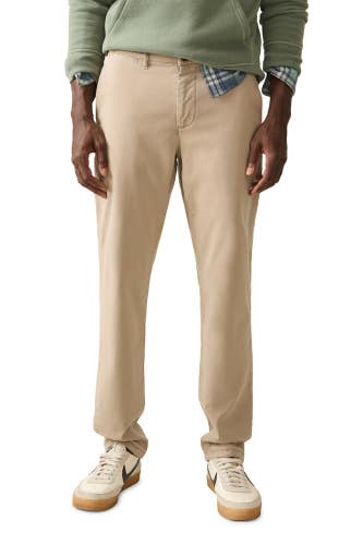 Faherty Coastline Chino Pants Men 32 Khaki Stretch Slim Fit Straight Leg GBO4614