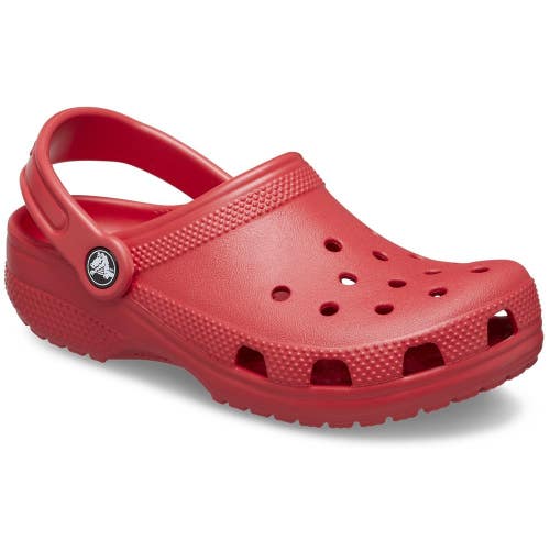 Crocs Classic 206990-6WC Clogs Toddlers 4 M Varsity Red Heel Strap Shoes GBO4672