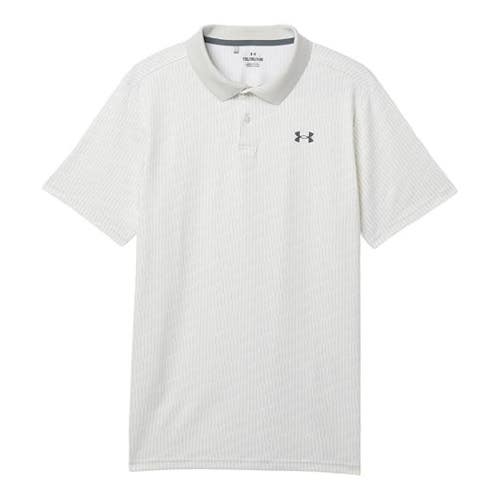 Under Armour Matchplay Polo Shirt Boys L Summit White Short Sleeve Golf GBO4627