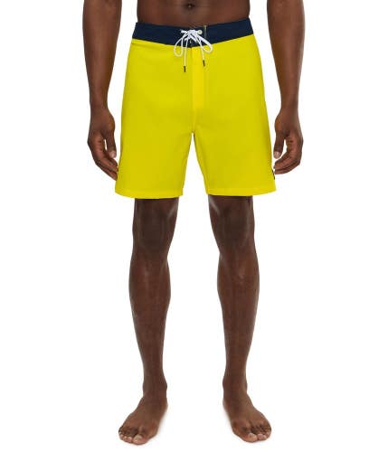 Hurley Phantom Eco One And Only Boardshorts Men's 40 Yellow Swimwear GBO4619