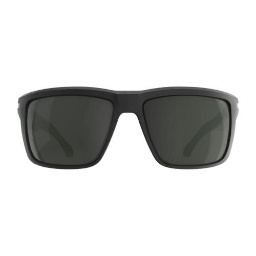 Spy Optic Overhaul XL Sunglasses Mens Matte Black Happy Gray Green ANSI GBO4586